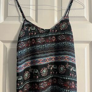 ✨Hollister Boho Elephant & Tribal Print Cami✨